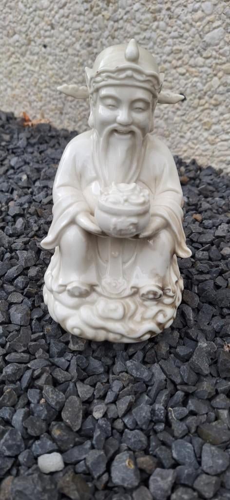 Antiek Chinees Dehua porseleinen beeld., Ophalen of Verzenden