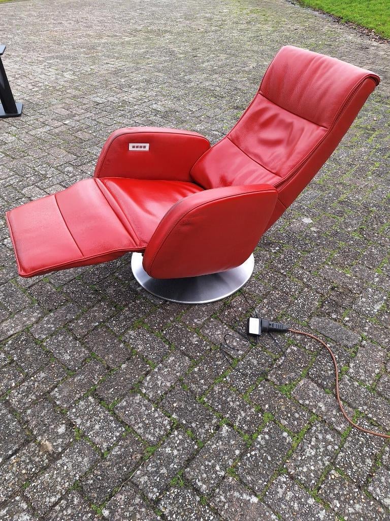 Fauteuil/fauteuil/fauteuil relax électrique/marron rouge, Maison & Meubles, Fauteuils, Moins de 75 cm, Enlèvement ou Envoi, Utilisé