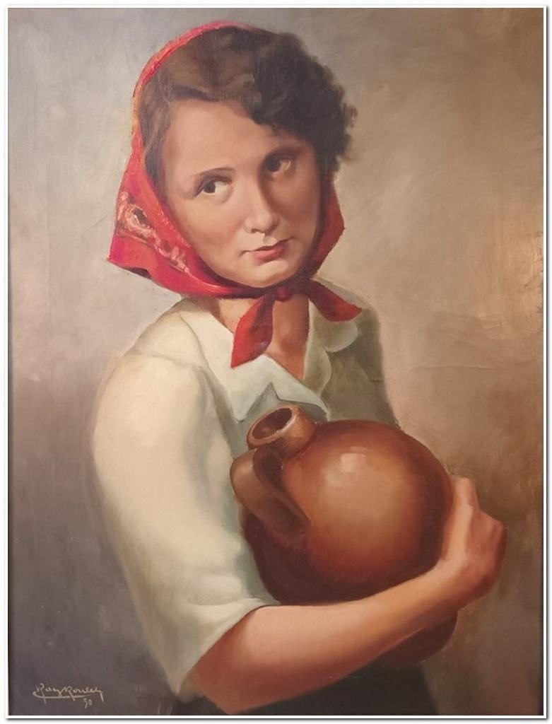 Raymond Rowley (1927-1984) - Olieverf op doek, Ophalen