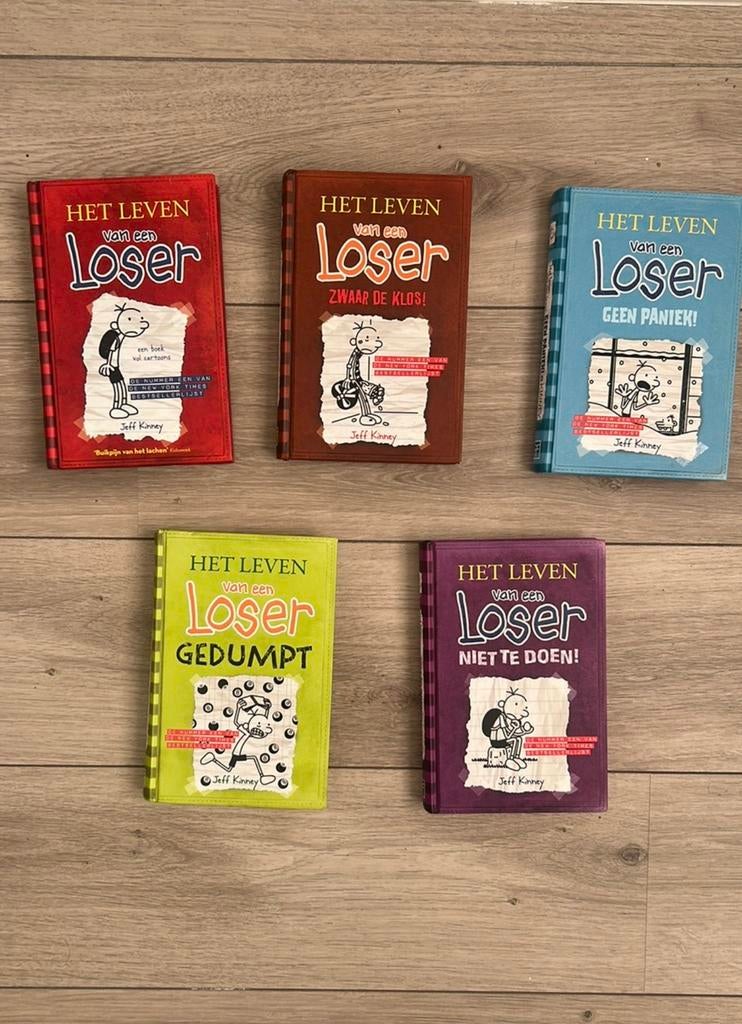 Set van 5 boeken Het leven van een loser - Jeff Kinney, Boeken, Ophalen, Gelezen