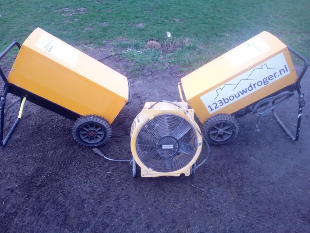 2 bouwdrogers en ventilator, Ophalen, Gebruikt, Ventilator