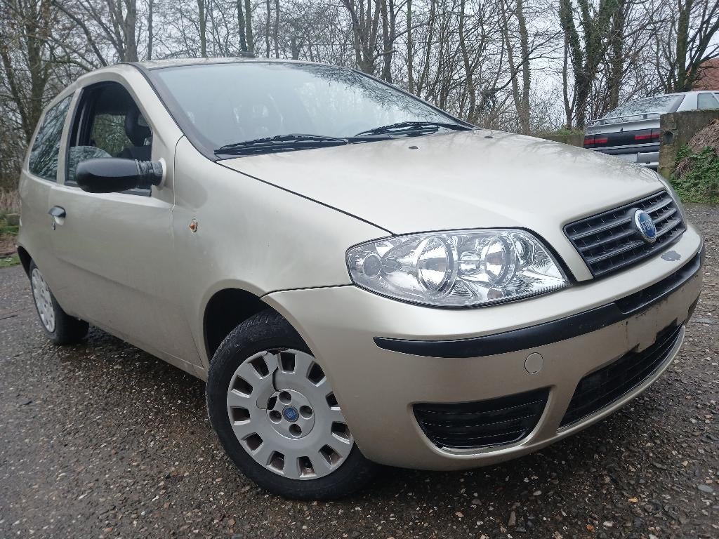 FIAT PUNTO/1300cc BENZINE/ 100.000KM/GEKEURD/1250E, Auto's, Fiat, LED verlichting, Beige, Bedrijf, Grijs