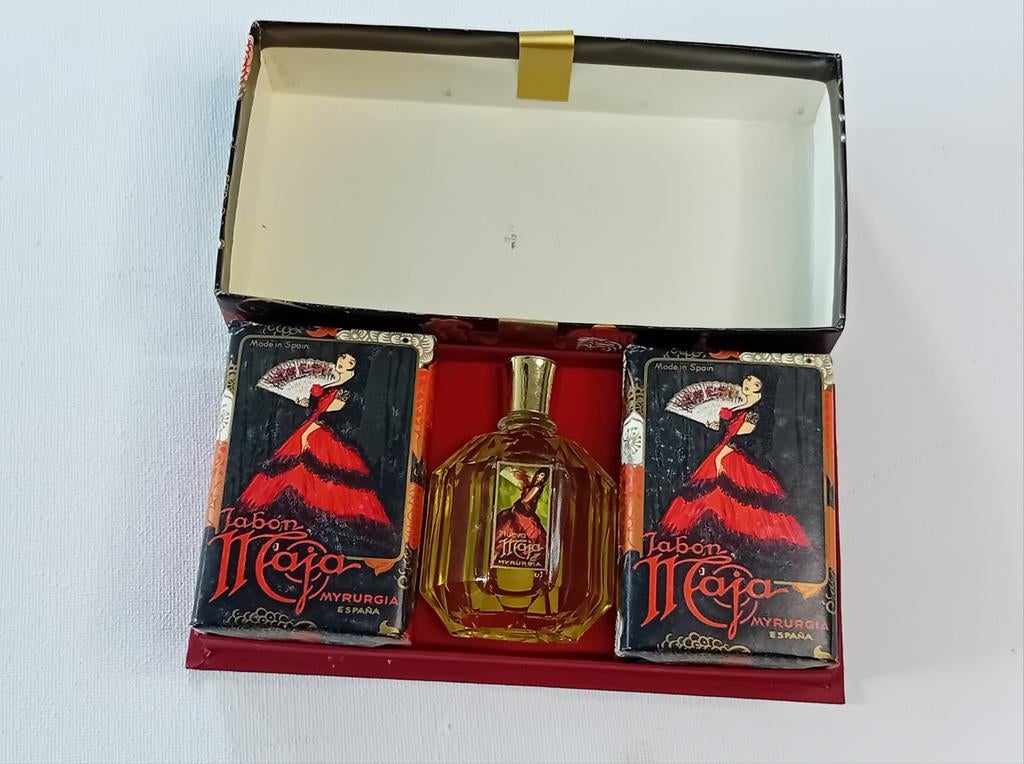 Nueva Maja Vintage doos - Myrurgia, Handtassen en Accessoires, Uiterlijk | Parfum, Verzenden