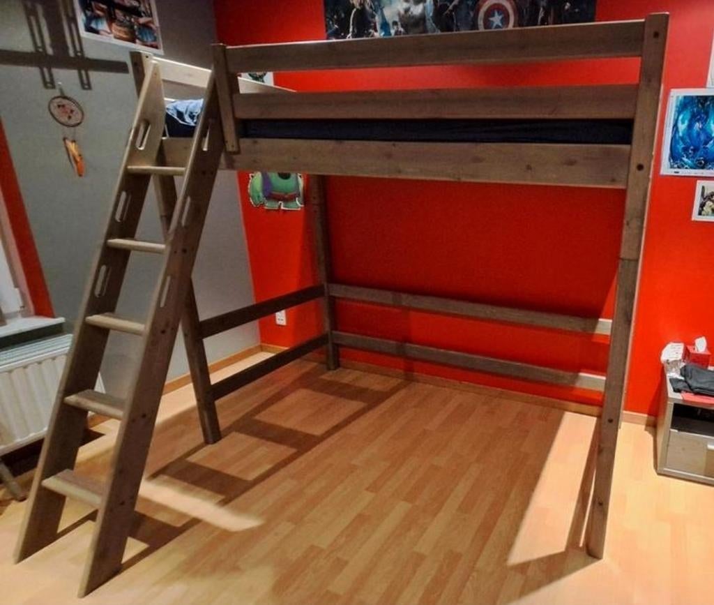 Lit mezzanine FLEXA CLASSIC terra, Enlèvement ou Envoi, Comme neuf, Lit mezzanine