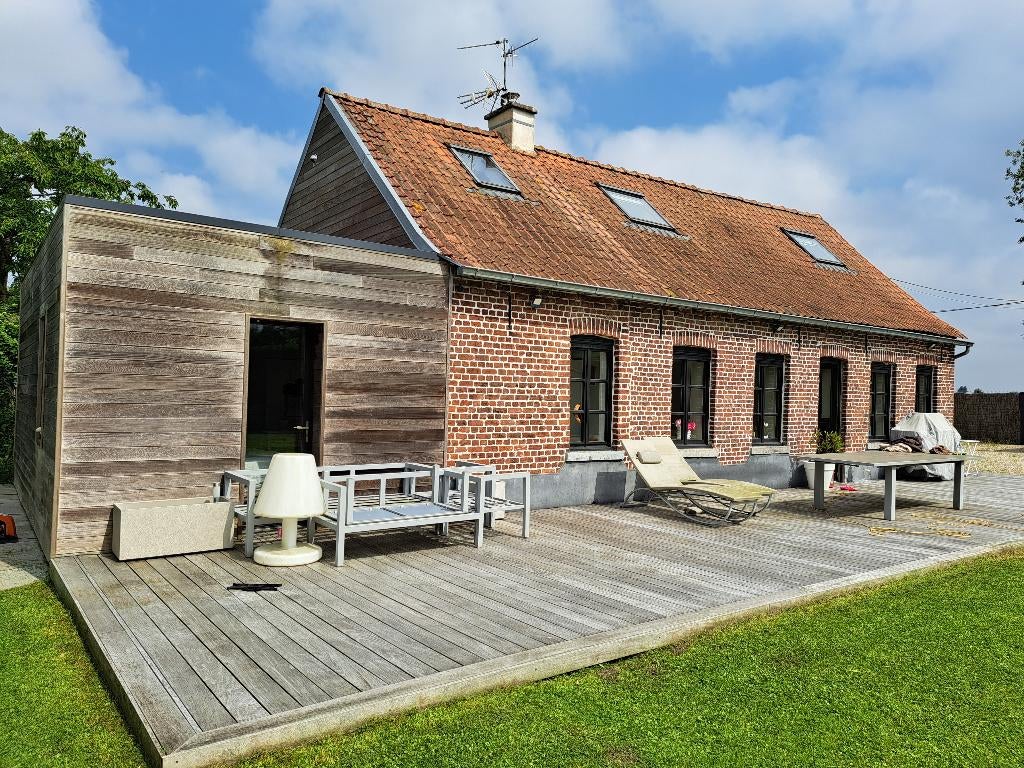 Maison/longère individuelle 3 chambres jardin stationnements, Immo, Huizen en Appartementen te koop, Doornik, 500 tot 1000 m²