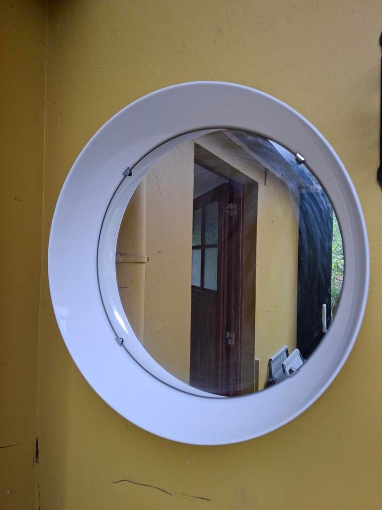 Vintage space age spiegel, Huis en Inrichting, Woonaccessoires | Spiegels, Ophalen