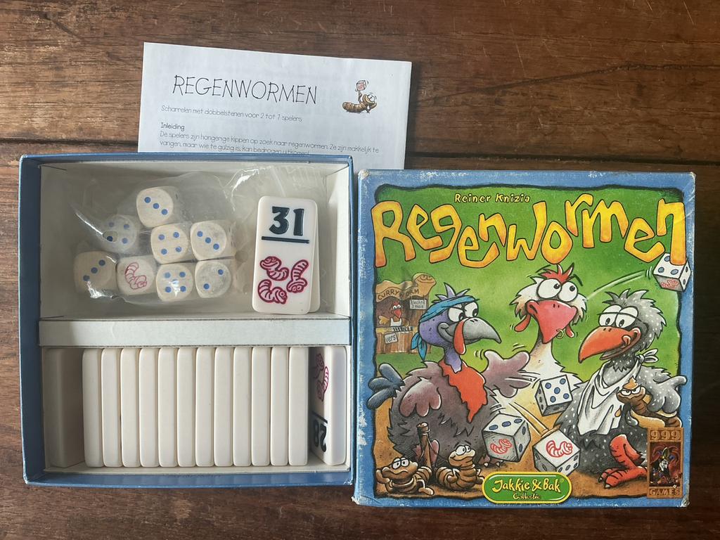 Kaartspel Regenwormen 999 games, Ophalen, Gebruikt