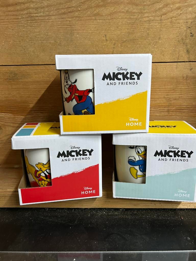 Tasses Donald Duck, Dingo et Pluto, Collections, Enlèvement ou Envoi, Dingo ou Pluto, Neuf, Service