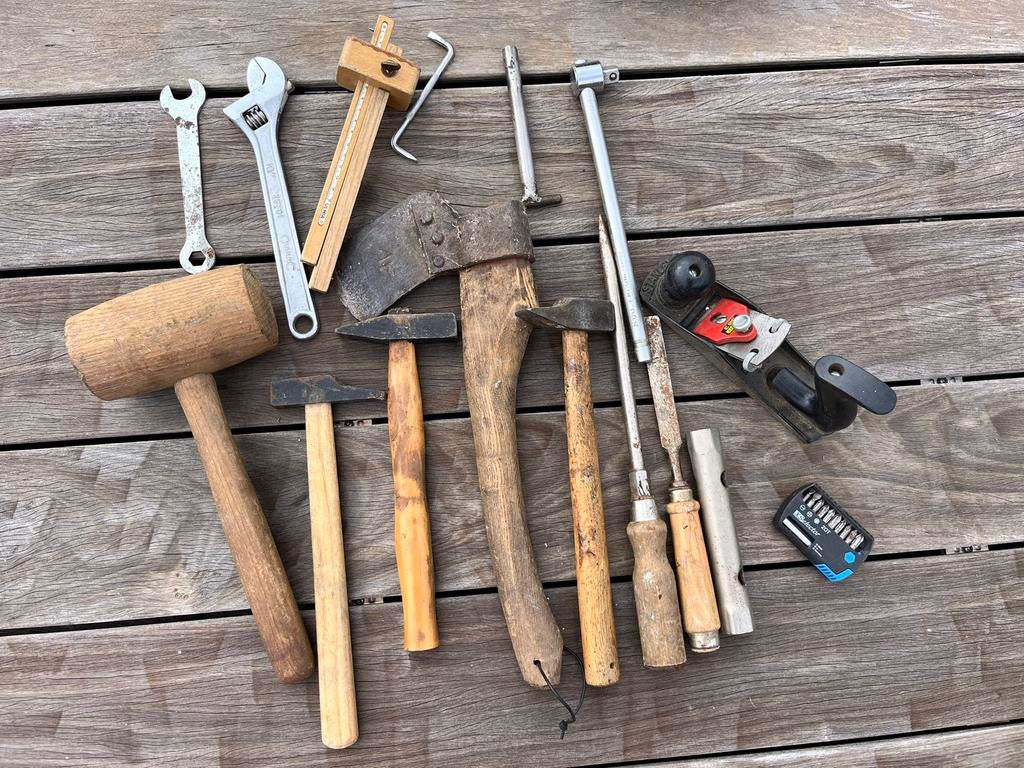 Outils divers bricolage marteau maillet rabot stanley, Ophalen, Gebruikt