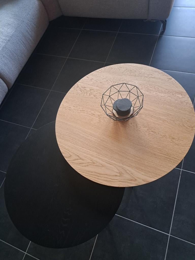 Set van 2 salontafels industriële stijl, Huis en Inrichting, Tafels | Salontafels, Ophalen of Verzenden