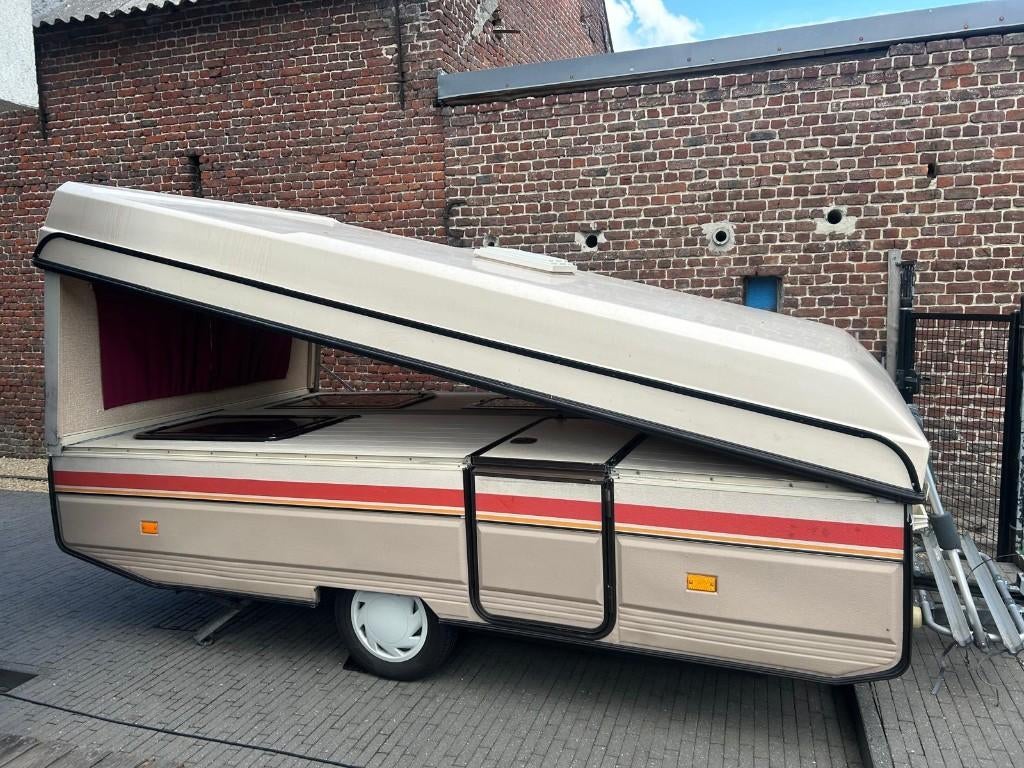 Rapido plooicaravan voor 4 personen, Caravans en Kamperen, Caravans, Particulier, tot en met 4, 500 - 750 kg, Standaardzit, Rapido