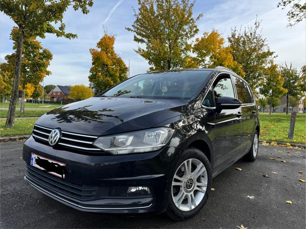 Touran 2.0 TDI 150 PK DSG 7 plaats Eu 6ei Higline ruilen mog, Autos, Volkswagen, Cuir, 7 places, Cruise Control, Entretenue par le concessionnaire