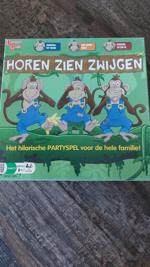 Gezelschapsspel Horen-zien en zwijgen, Ophalen of Verzenden