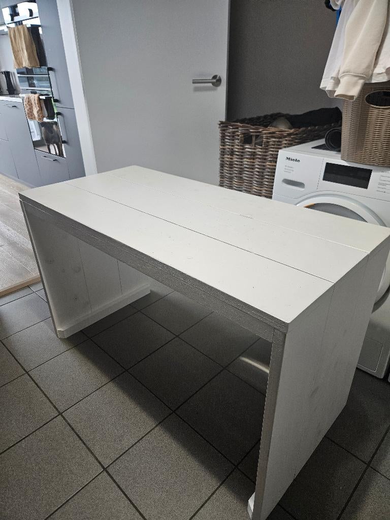 Kleine bureau van steigerhout, Ophalen