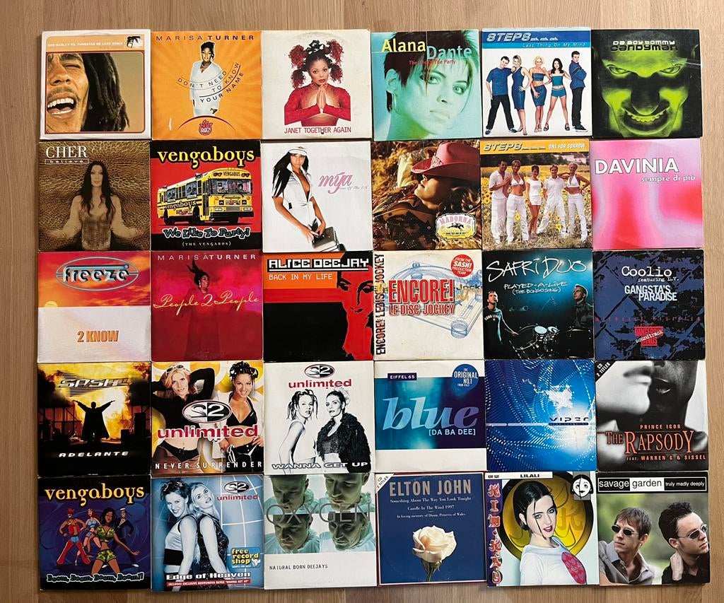 Meer dan 280 single cd’s, Tickets en Kaartjes