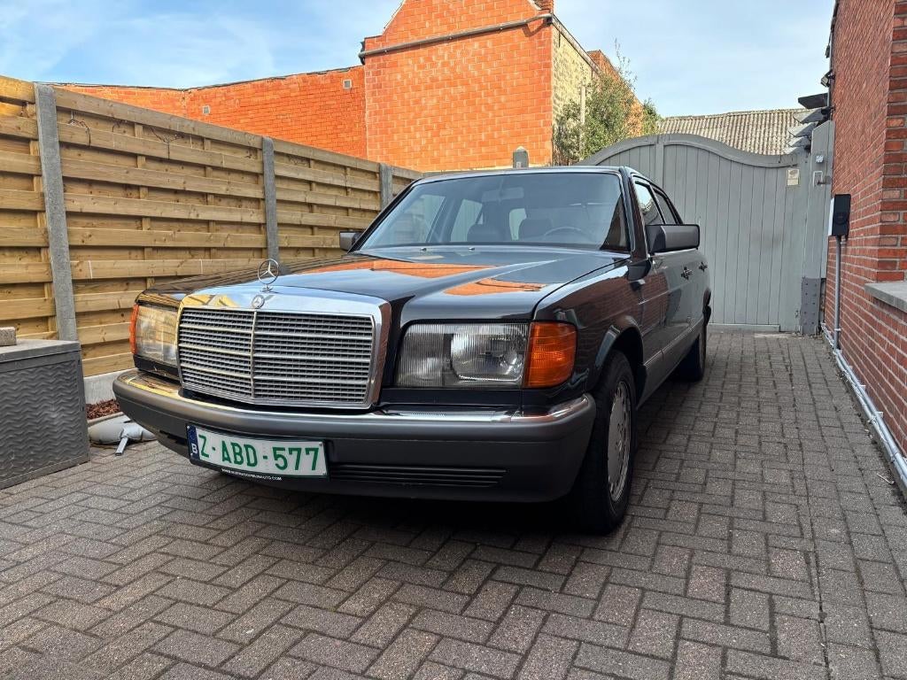 Mercedes 300 SE Oldtimer W126 - Bouwjaar 1990, Autos, Cuir, Argent ou Gris, Achat, Entreprise