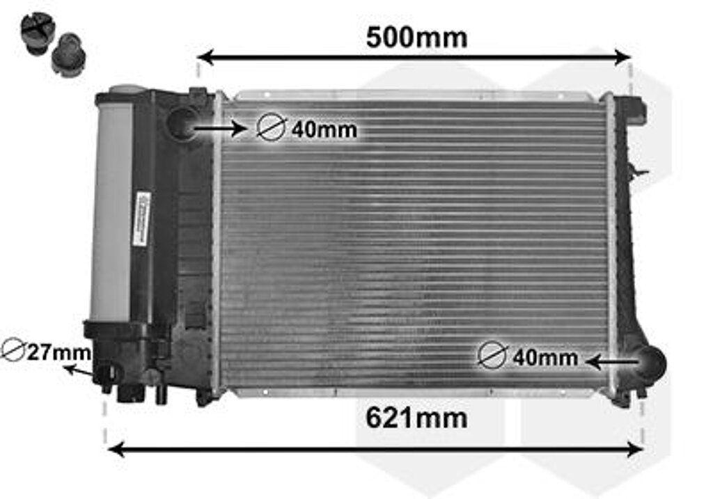 Radiateur 440x327x33 MM schakel BMW 3 serie E30 17111712978, Neuf, -, -, -