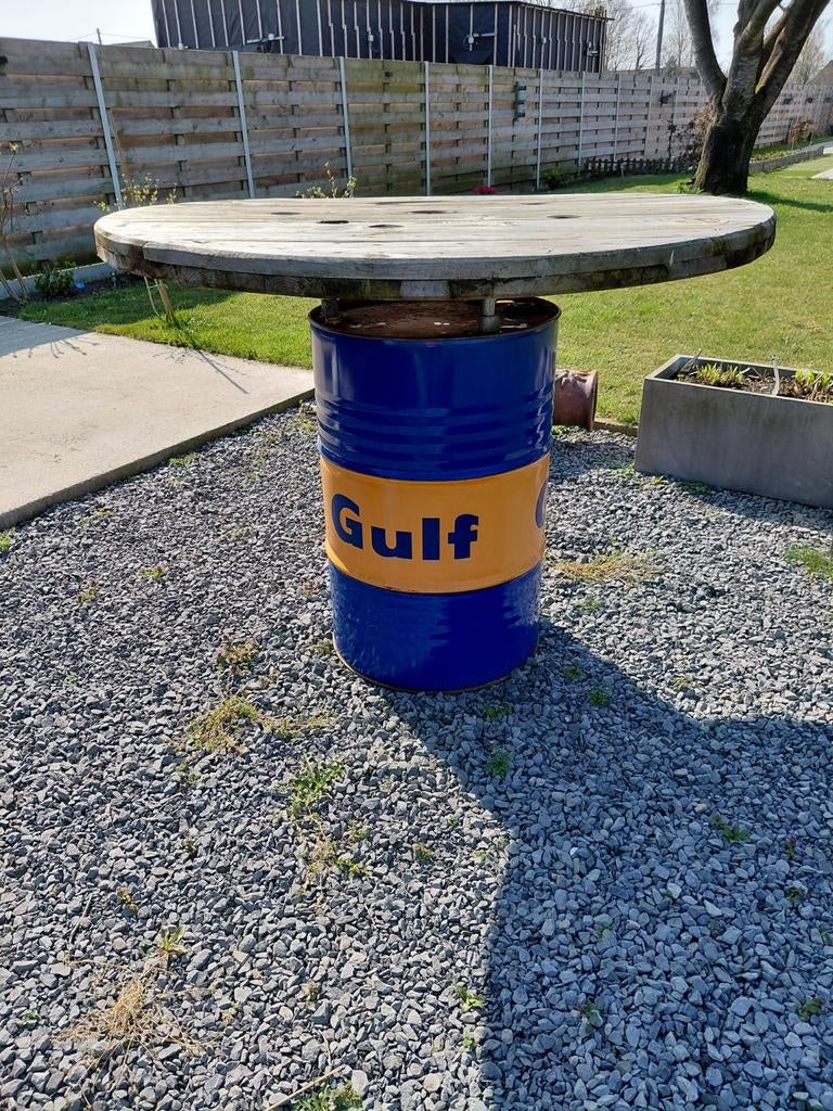 Origineel olievat Gulf, Enlèvement