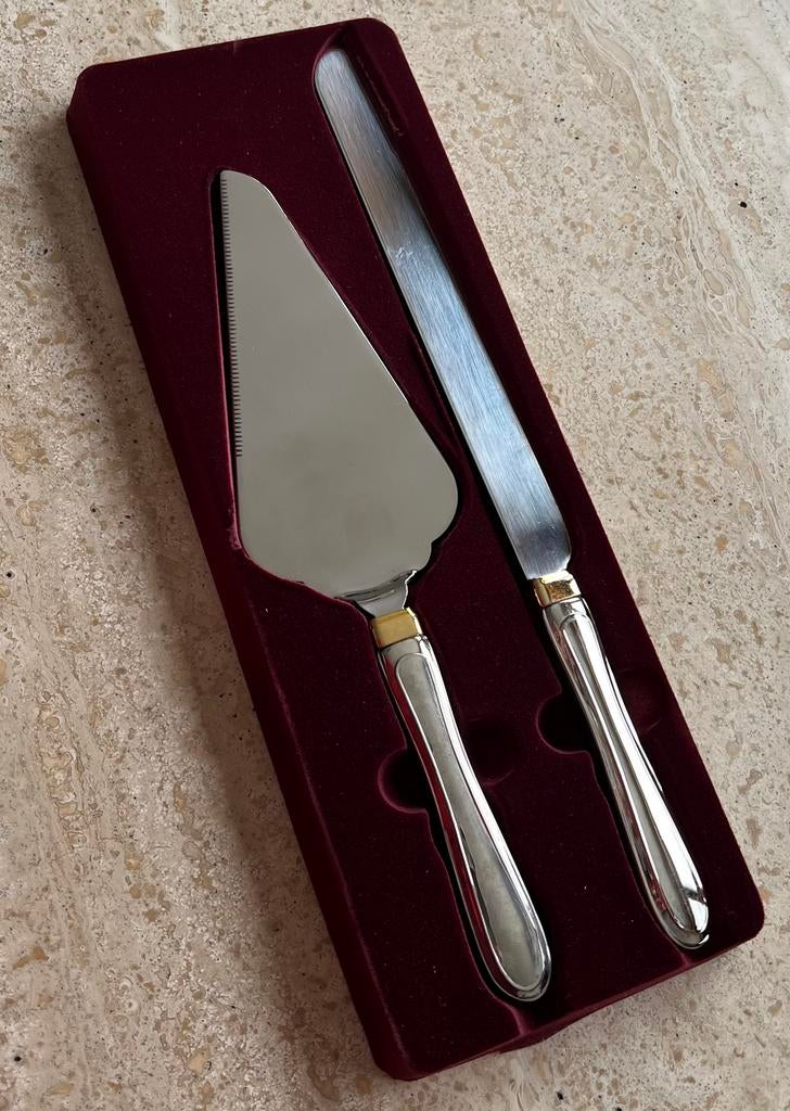 Pelle et couteau à tarte, Enlèvement ou Envoi, Comme neuf, Argent