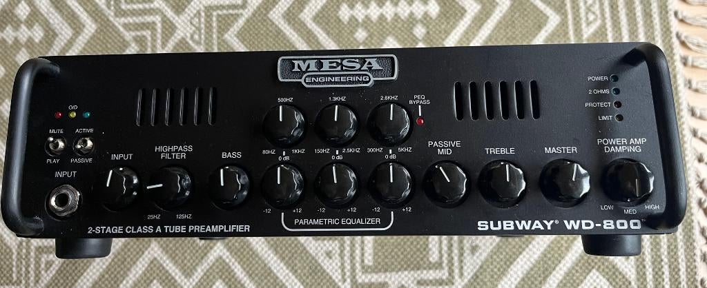 Mesa Boogie Subway WD-800, Muziek en Instrumenten, Versterkers | Bas en Gitaar, Ophalen of Verzenden, Zo goed als nieuw, Basgitaar