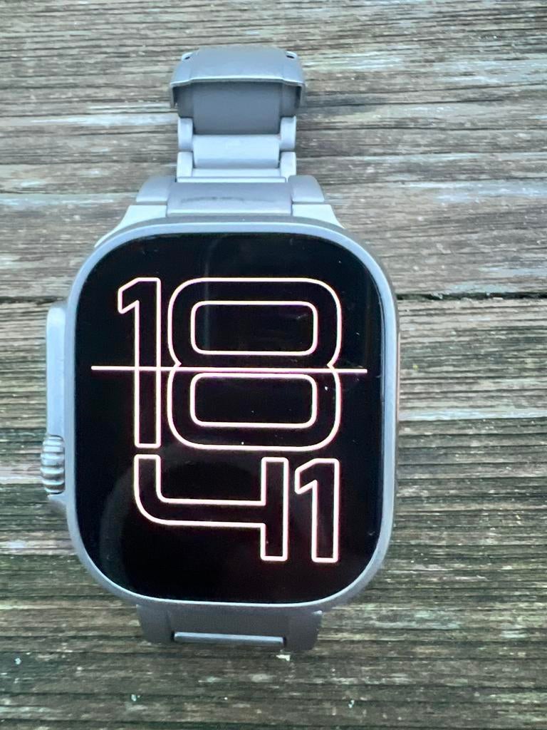 Apple watch ultra met metalen armband, Ophalen of Verzenden, Zo goed als nieuw