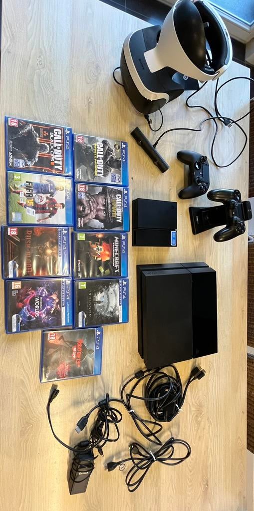 Playstation met VR bril en spellen, Consoles de jeu & Jeux vidéo, Enlèvement, Utilisé