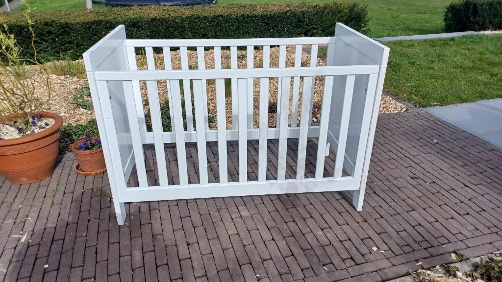 Bopita babybed Corsica Wit 60x120, Kinderen en Baby's, Babywiegjes en Ledikanten, Ophalen, Gebruikt, Ledikant