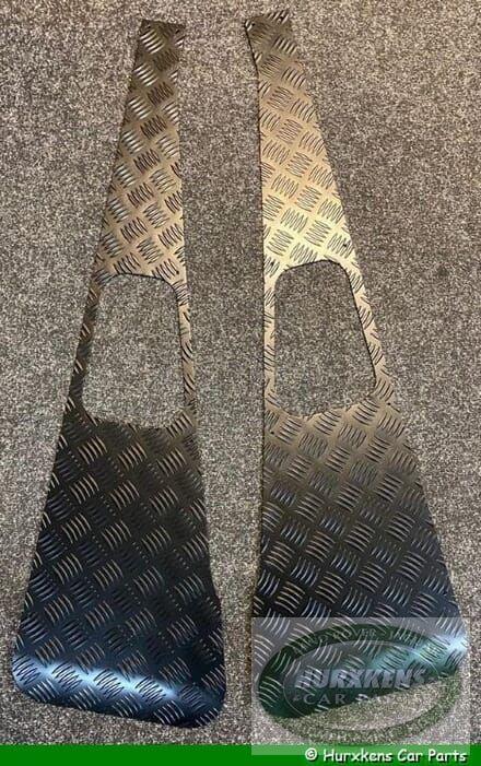 Traanplaat vleugels bovenzijde zwart Land Rover Defender, -, -, Nieuw, Ophalen of Verzenden