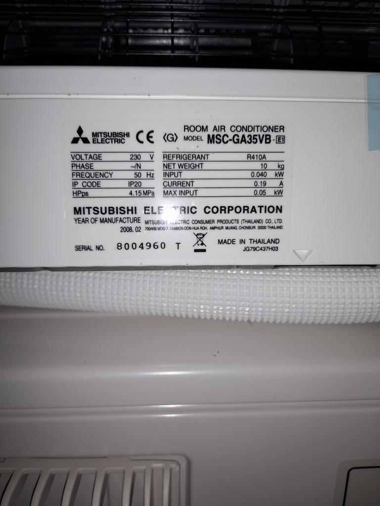 Pompe à chaleur Mitsubishi, Enlèvement