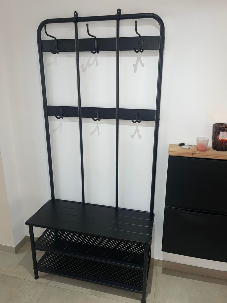 Porte manteau avec étagère, Ophalen, Zo goed als nieuw, Metaal, Staande kapstok