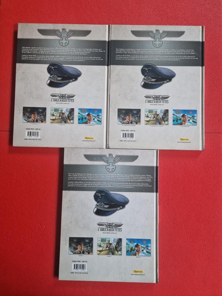 Lot de 3 bd adler l aigle à deux têtes 1 à 3,EO, Boeken, Stripverhalen, Ophalen of Verzenden