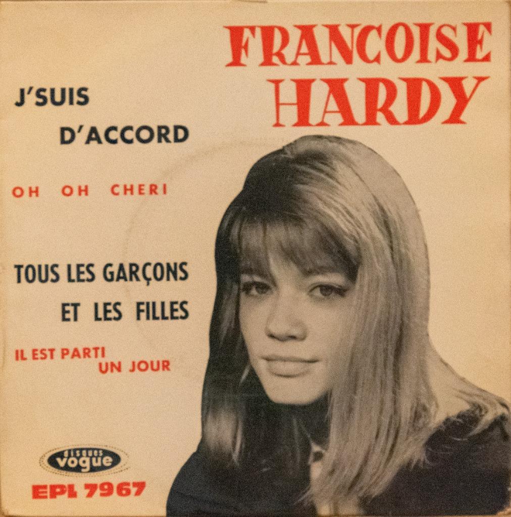 vinyl single Françoise Hardy-Tous les garçons et les filles, Cd's en Dvd's, Vinyl Singles, Zo goed als nieuw, Single, Pop, 7 inch