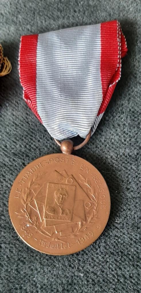 Herdenkingsmedaille voor de Belgische postzegel 1849-1949, Postzegels en Munten, Ophalen of Verzenden