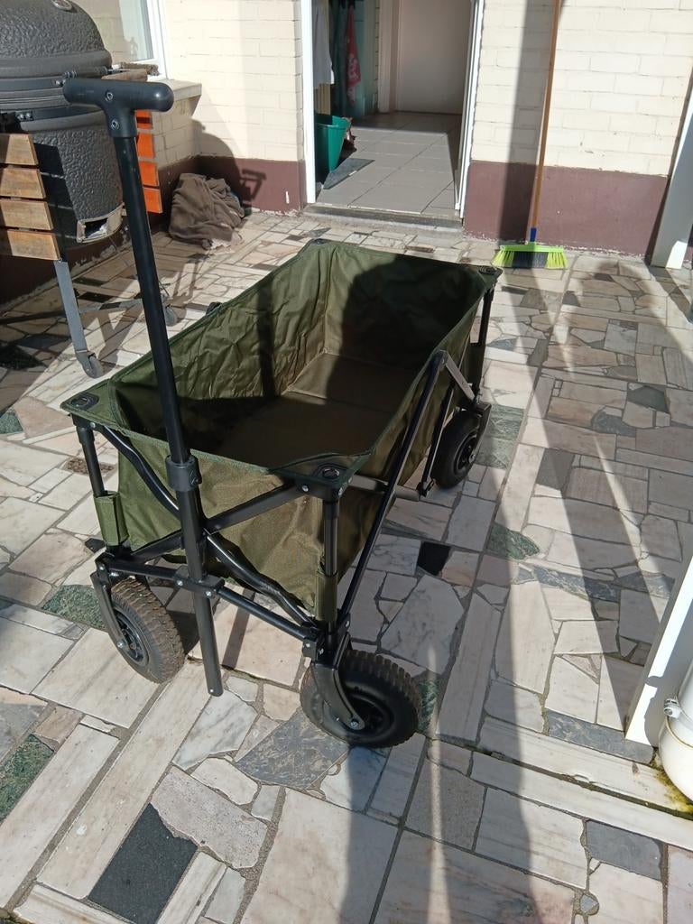 Bolderkar campart op luchtbanden, Caravanes & Camping, Chariots, Enlèvement, Pliable, Comme neuf