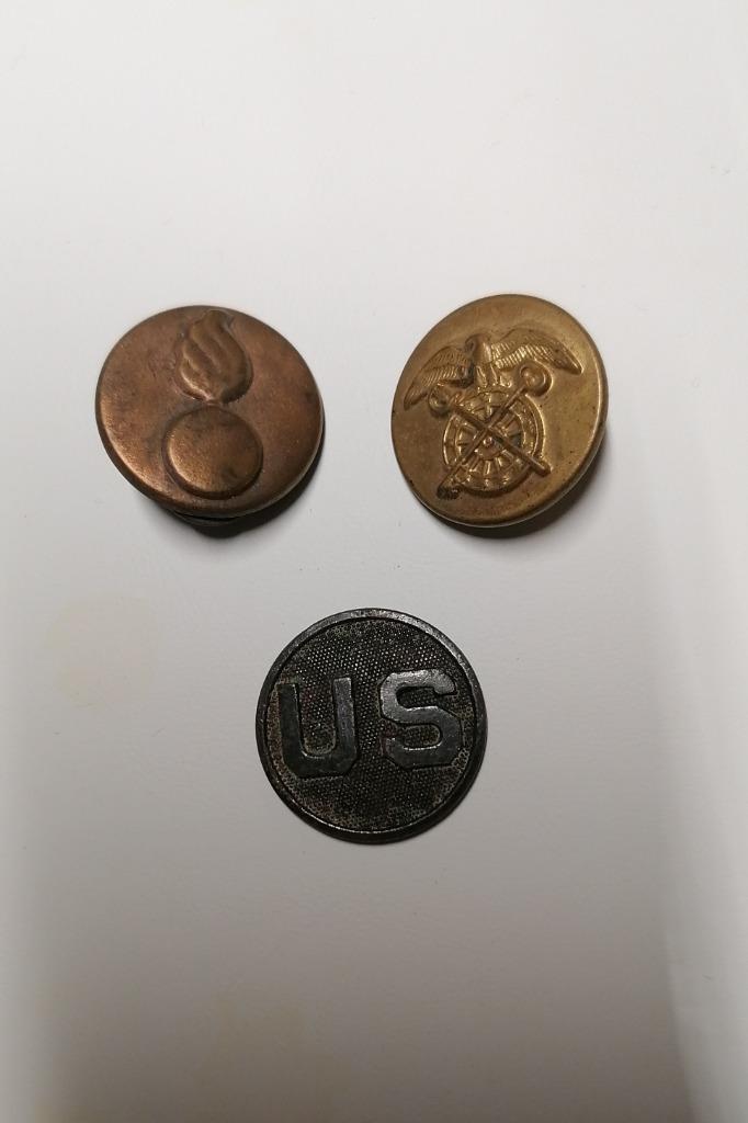 Kraagschijf US Army American WW2 WW1, Verzamelen, Verzenden