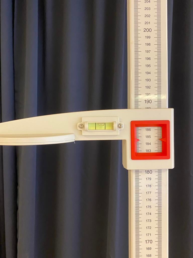 Barre de mesure mobile professionnelle SECA jusqu'à 2,10 cm, Enlèvement ou Envoi, Utilisé