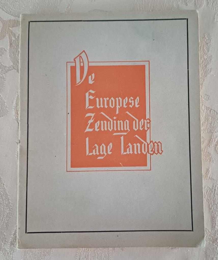 Brochure De Europese Zending der Lage Landen uit 1947, Ophalen of Verzenden