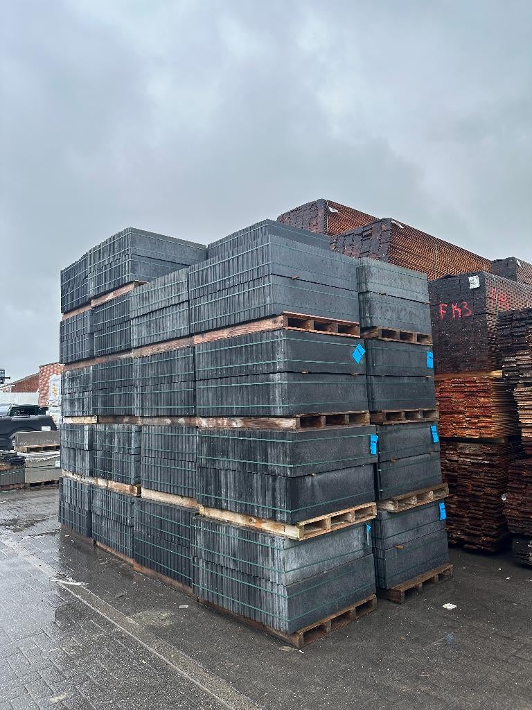 Boordstenen 100x30x6cm Antraciet, Ophalen of Verzenden, Nieuw