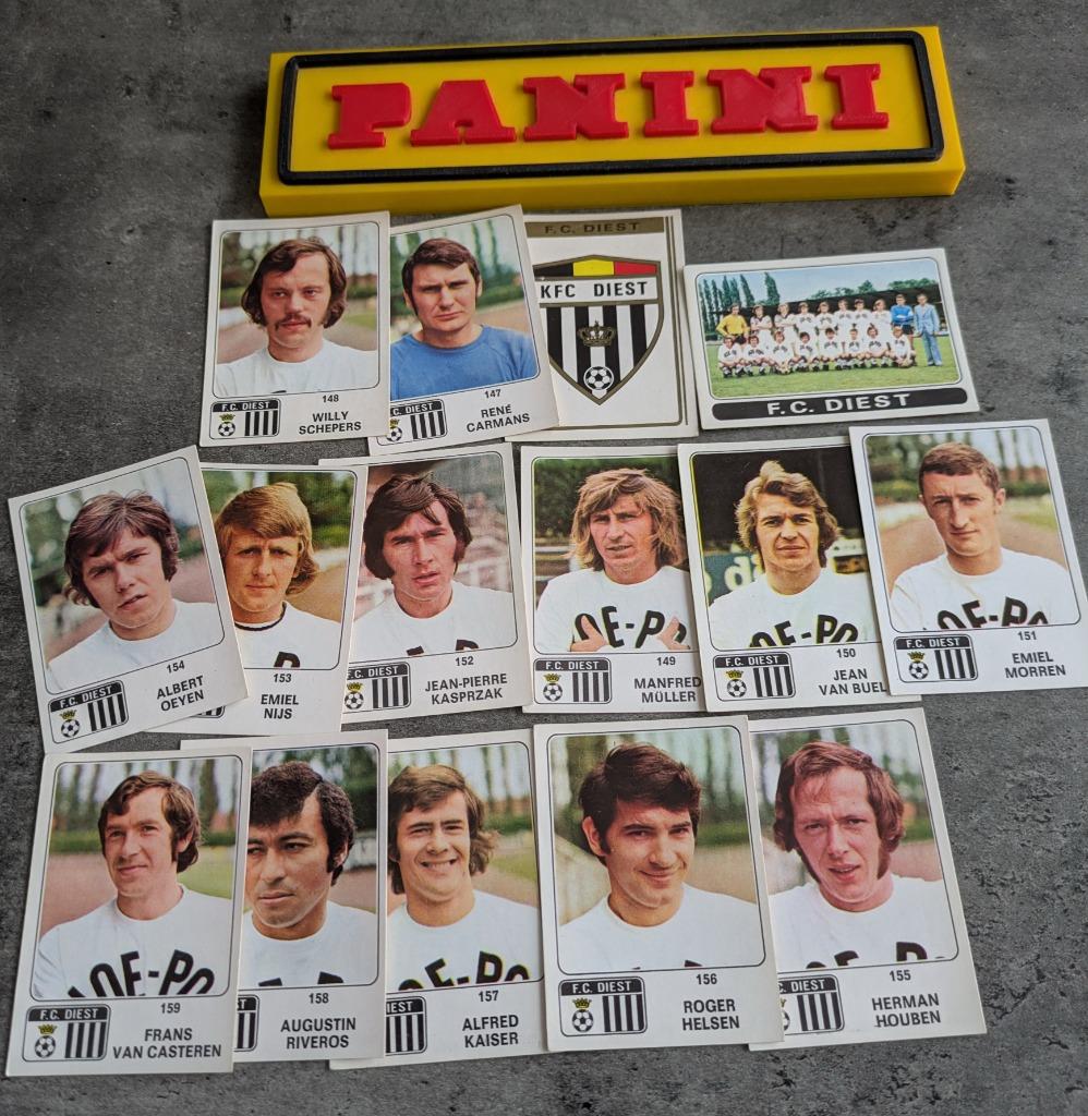 LOT DE 15 AUTOCOLLANTS PANINI FOOTBALL 1973/74 FC DIEST 1973, Envoi