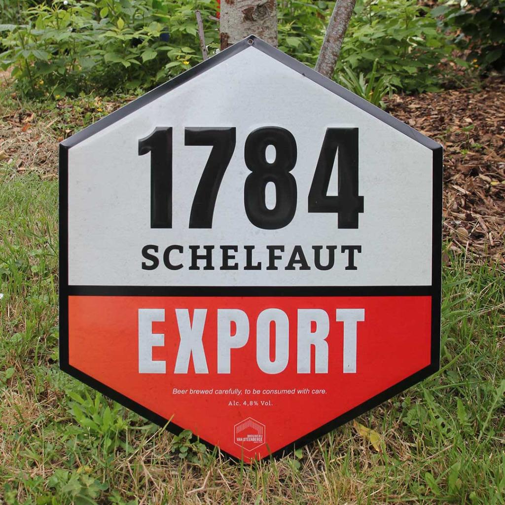 Reclamebord Schelfaut Export bier, Enlèvement ou Envoi, Comme neuf, Panneau publicitaire