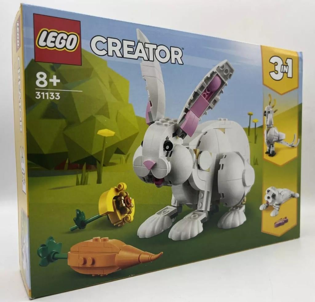 LEGO 31133 Creator 3in1 White Rabbit, Kaketoe, zeehond 258p., Collections, Collections Autre, Neuf, Enlèvement ou Envoi