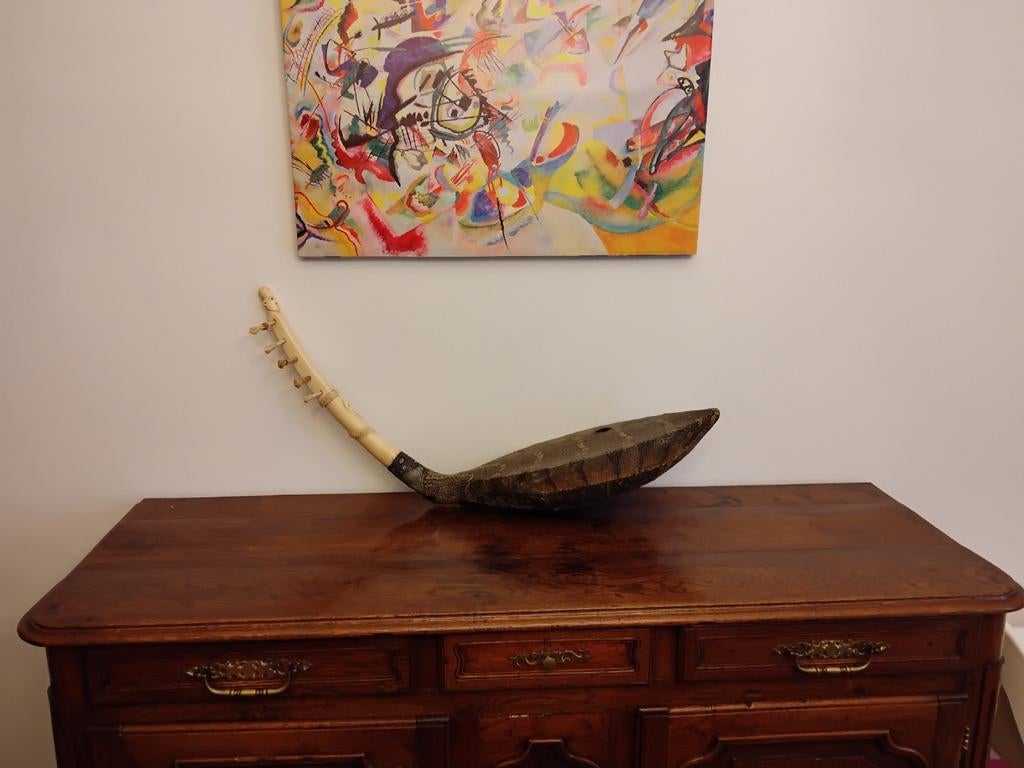 Grande harpe Mangbetu du Congo, Ophalen of Verzenden