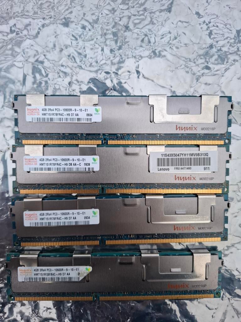 Te koop: 8x 4GB DDR3 ECC FB-DIMM servergeheugen (totaal 32 G, Ophalen of Verzenden, DDR3, Desktop, 4 GB