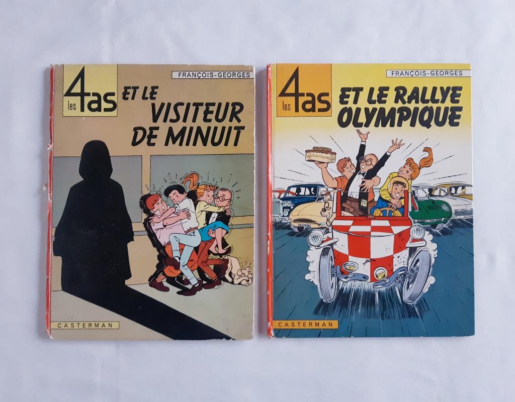 2 bandes-dessinées Les 4 As #4 (EO 1965) et #8 (EO 1969), Livres, BD, Plusieurs BD, Enlèvement ou Envoi, Utilisé, François Georges