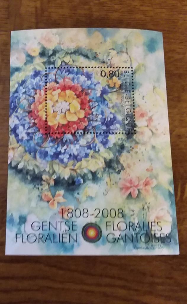 100 ans des floralies gantoises 1808_2008, Timbres & Monnaies, Enlèvement ou Envoi