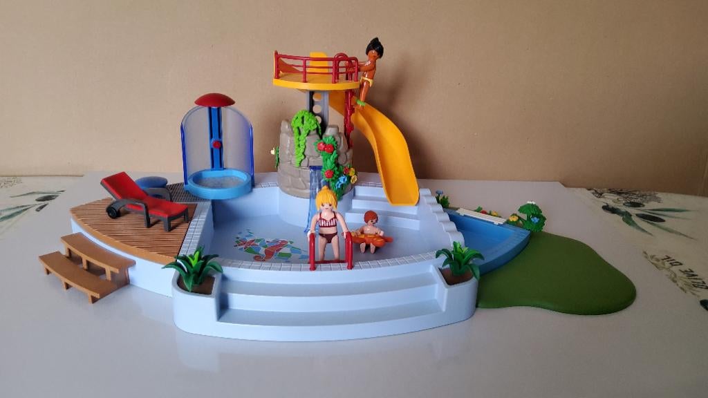 Playmobil piscine dans l'état photos. Bien voir photos svp, Enlèvement ou Envoi, Utilisé