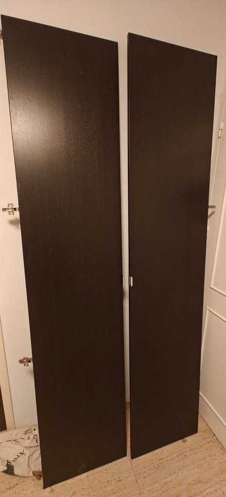 4 portes dressing Ikea Pax brun-noir, Enlèvement, Verre