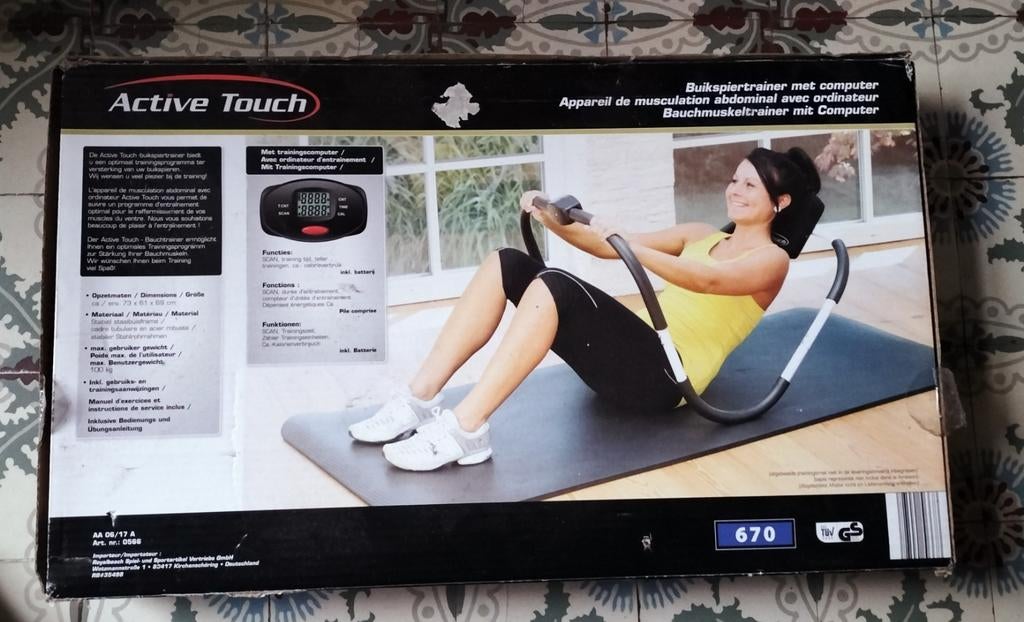 Varia: Buikspier trainer met computer Nieuw, Neuf, Enlèvement ou Envoi, Abdominaux, Synthétique