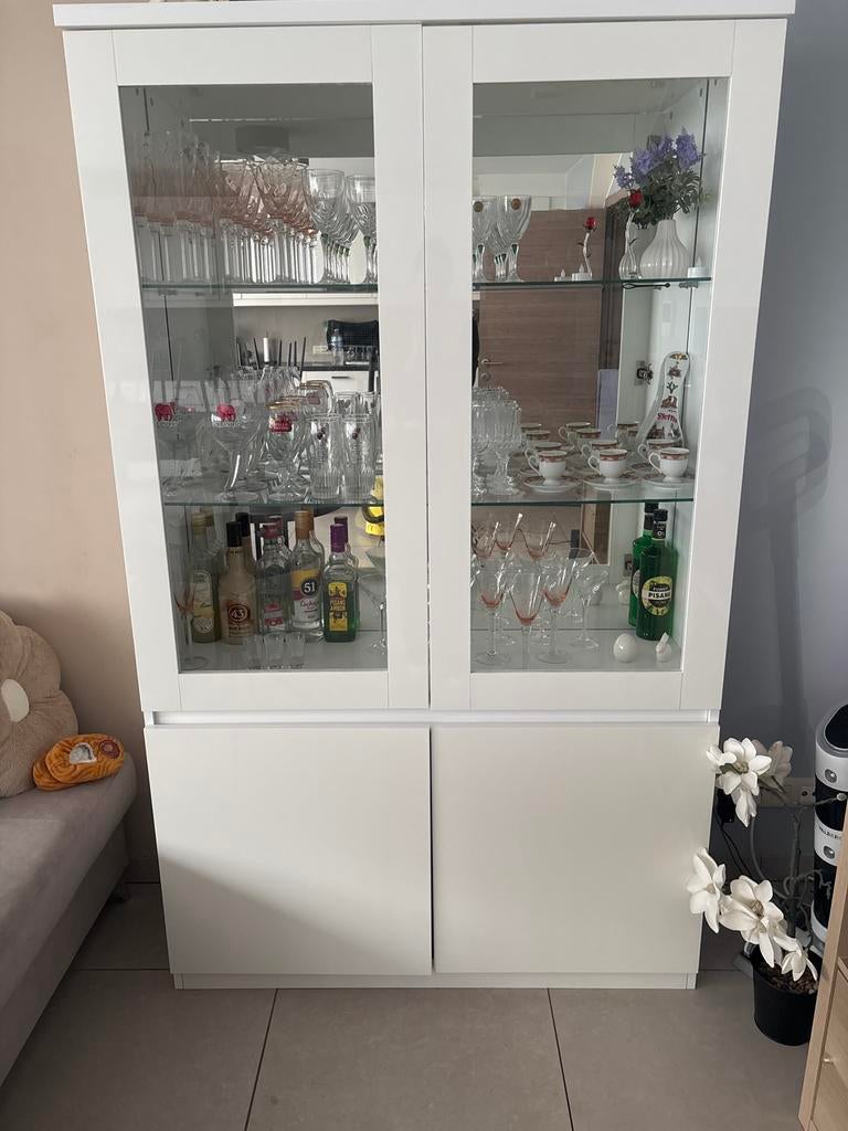 Vitrine a led et verre, Maison & Meubles, Enlèvement, Comme neuf, Verre