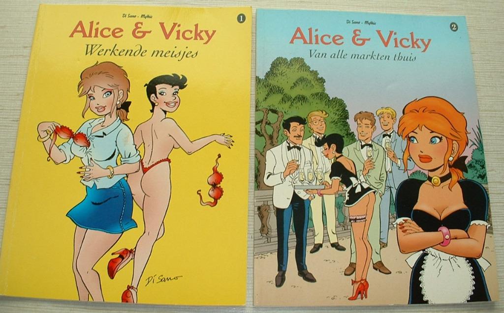 rooie oortjes alice & vicky complete reeks, Livres, Série complète ou Série, Enlèvement ou Envoi, Comme neuf, Di sano - bruno